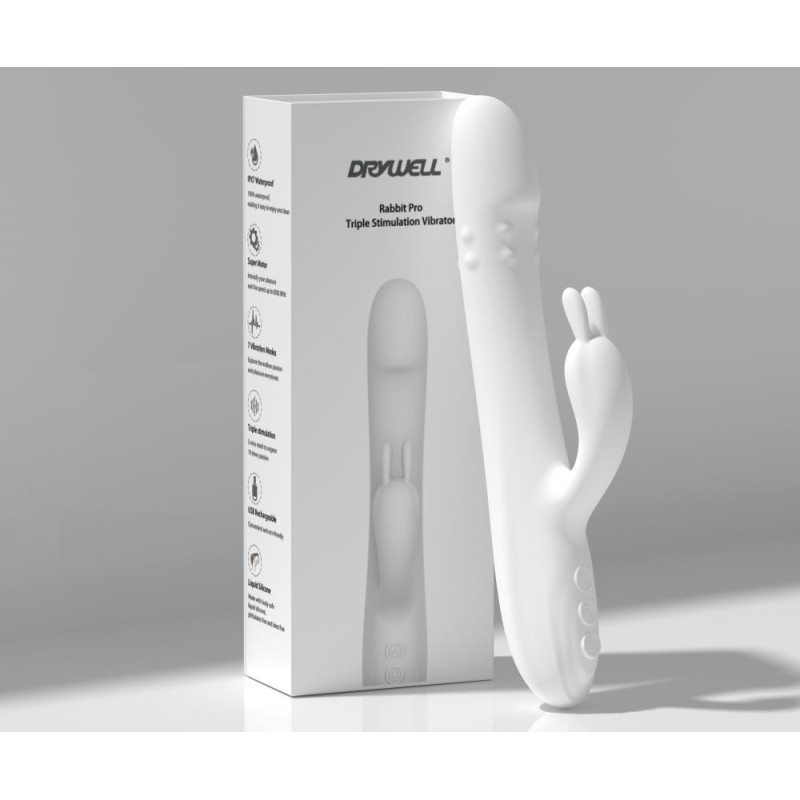 Drywell Rabbit Pro Vibrator - White