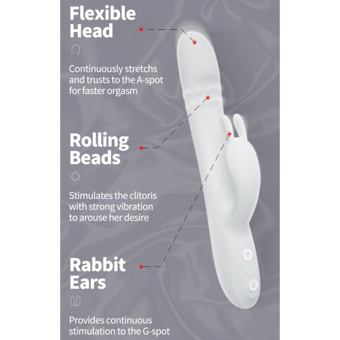 Drywell Rabbit Pro Vibrator - White