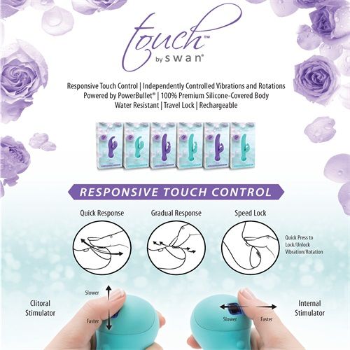 Swan Touch By Swan Duo Vibrator - Purple
