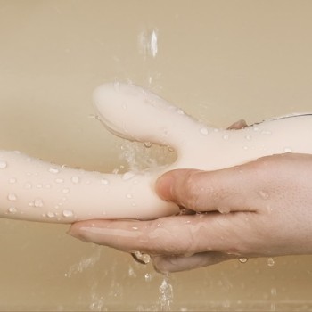 Drywell Pada Rabbit Vibrator - Milk Tea