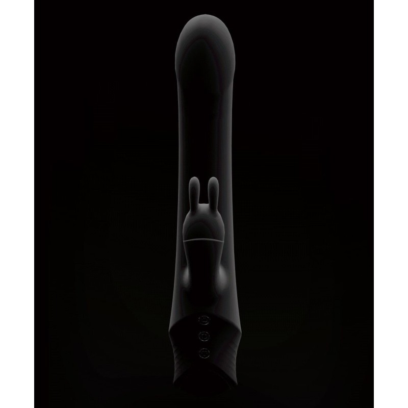 Drywell Rotating & Thrusting Rabbit Vibrator - Black