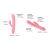 SVAKOM Mora Neo Interactive Rabbit Vibrator - Peach Pink