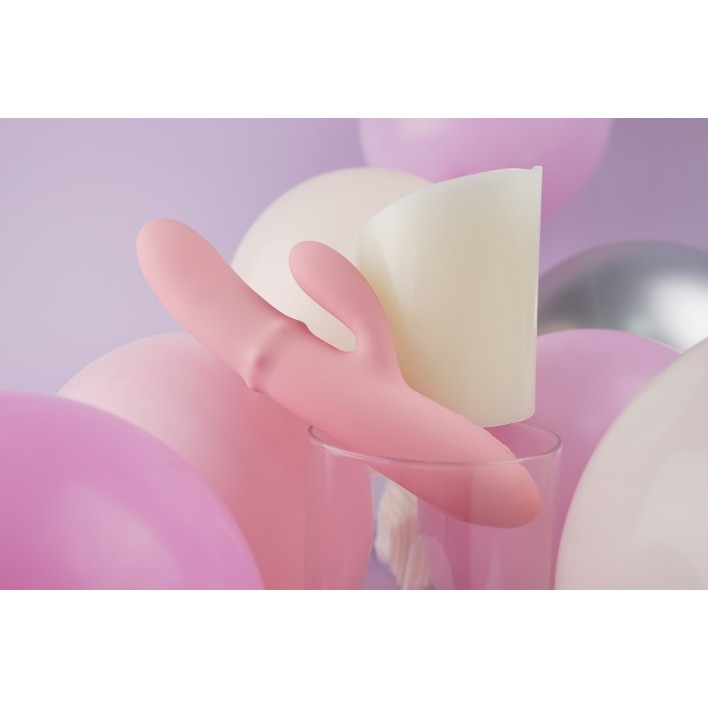 SVAKOM Mora Neo Interactive Rabbit Vibrator - Peach Pink