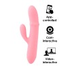 SVAKOM Mora Neo Interactive Rabbit Vibrator - Peach Pink