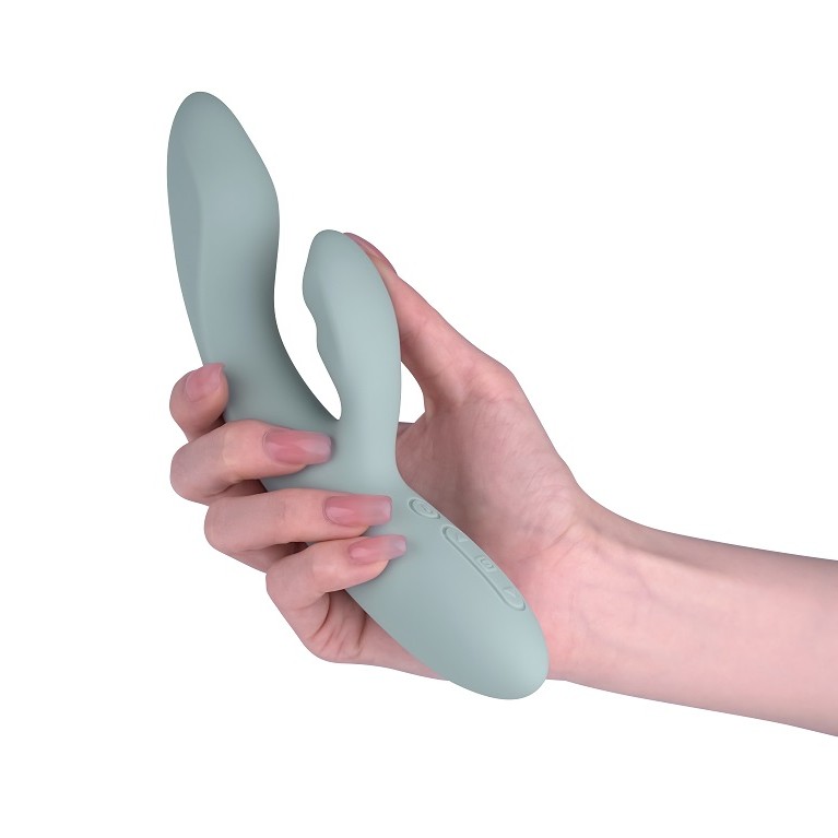 SVAKOM Chika APP Rabbit Vibrator - Turquoise Grey