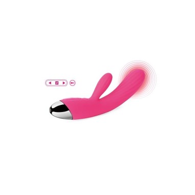 SVAKOM Angel Heating Rabbit Vibrator - Plum Red