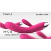SVAKOM Angel Heating Rabbit Vibrator - Plum Red
