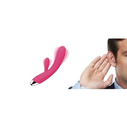 SVAKOM Angel Heating Rabbit Vibrator - Plum Red