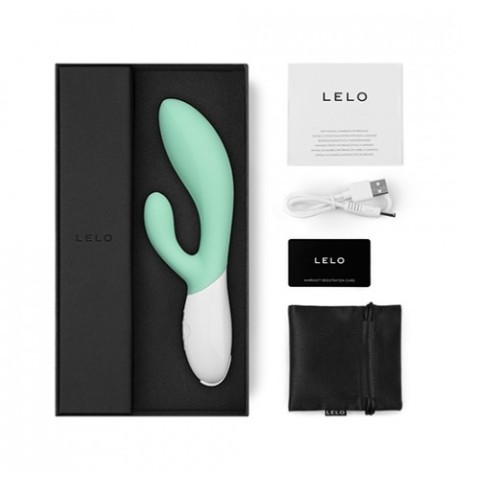 Lelo Ina 3 Rabbit Vibrator - Seafoam