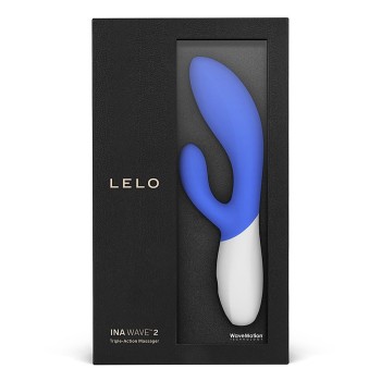 Lelo Ina Wave 2 Rabbit Vibrator - Blue