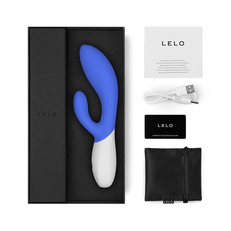 Lelo Ina Wave 2 Rabbit Vibrator - Blue