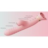 Zalo Rose Thruster Rabbit Vibrator - Strawberry Pink