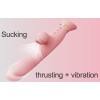 Zalo Rose Thruster Rabbit Vibrator - Strawberry Pink