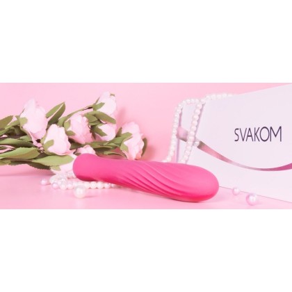 SVAKOM Anya Warming Vibrator - Plum Red