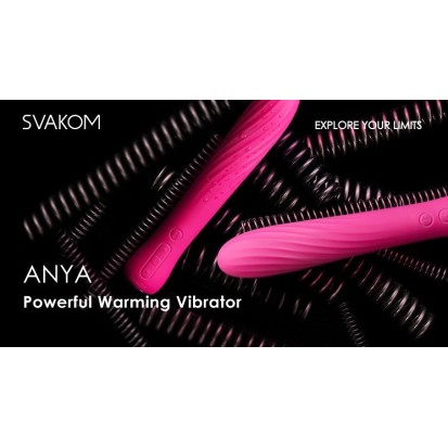 SVAKOM Anya Warming Vibrator - Plum Red