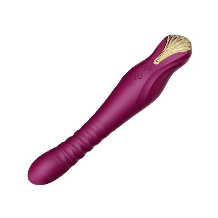 Zalo King APP Thrusting Vibrator - Velvet Purple