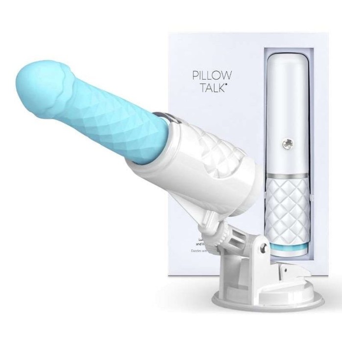Pillow Talk Feisty Thrusting Vibrator - Teal