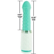 Pillow Talk Feisty Thrusting Vibrator - Teal