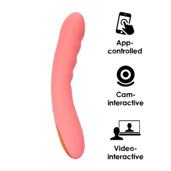 SVAKOM Ava Neo Interactive Thrusting Vibrator - Peach Pink