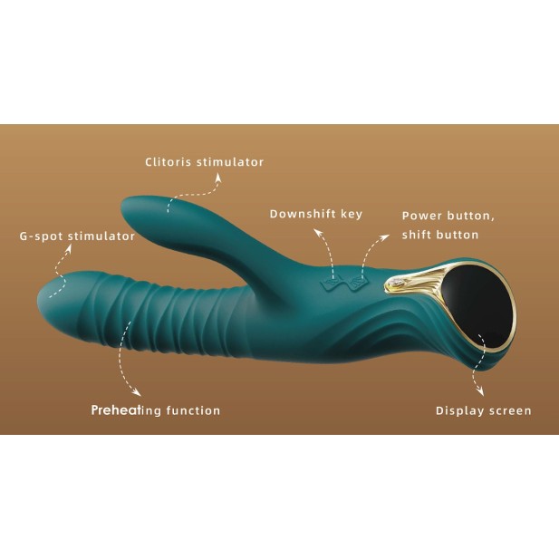 Zalo Mose Heating Rabbit Thruster - Turquoise Green