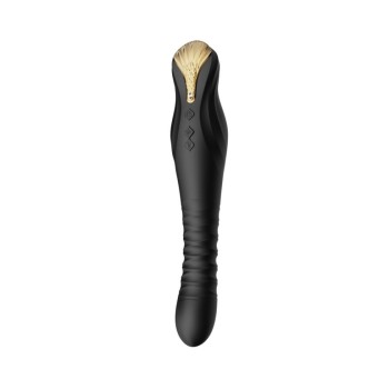 Zalo King APP Thrusting Vibrator - Obsidian Black
