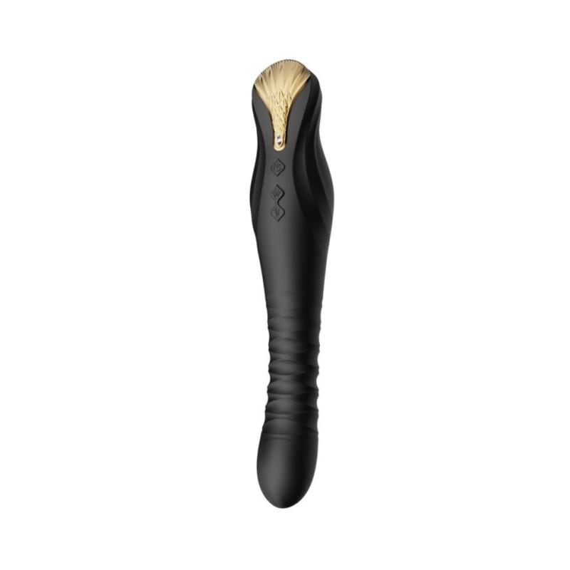 Zalo King APP Thrusting Vibrator - Obsidian Black