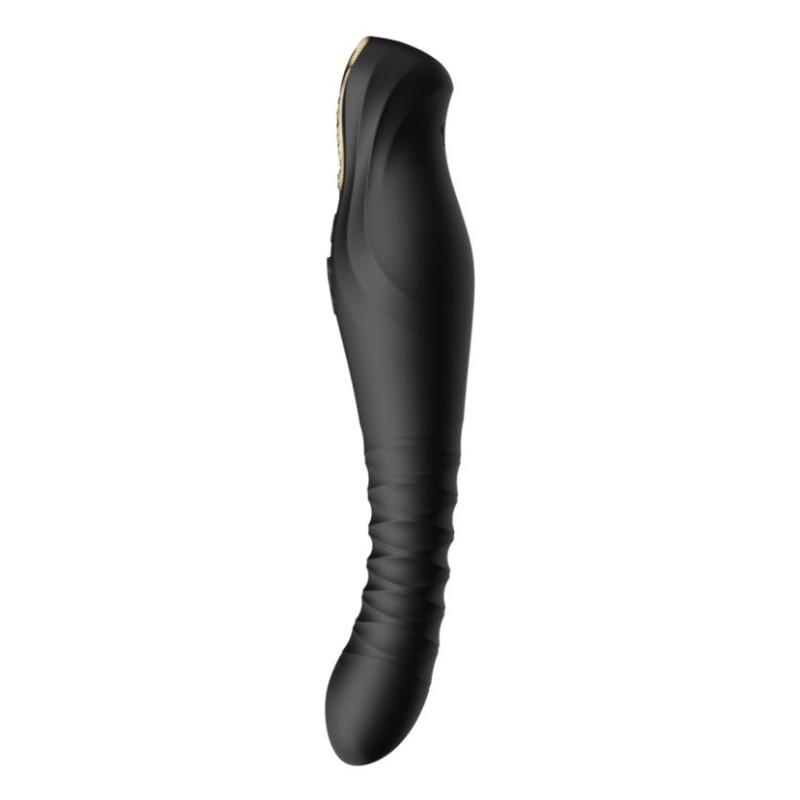 Zalo King APP Thrusting Vibrator - Obsidian Black
