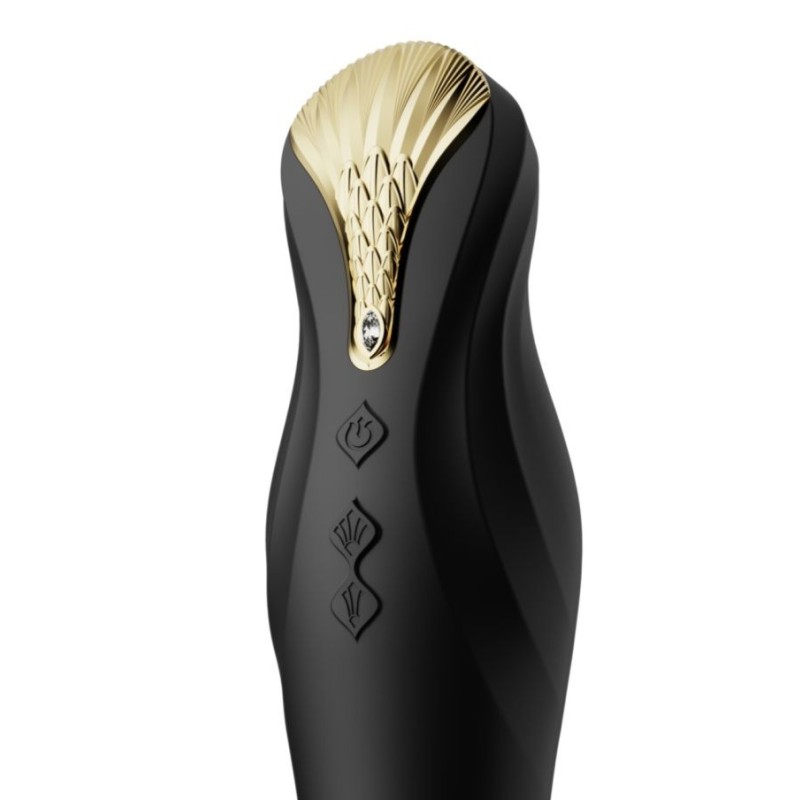 Zalo King APP Thrusting Vibrator - Obsidian Black
