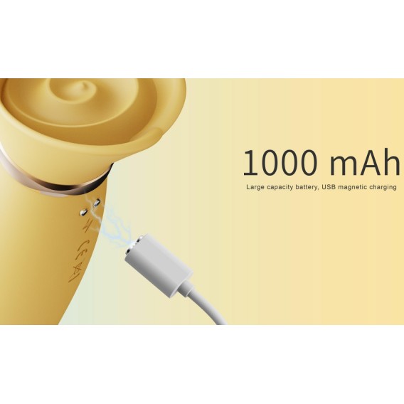 Zalo Rose Thruster Rabbit Vibrator - Lemon Yellow