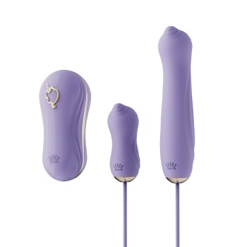 Zalo Unicorn APP Massager Set - Berry Violet