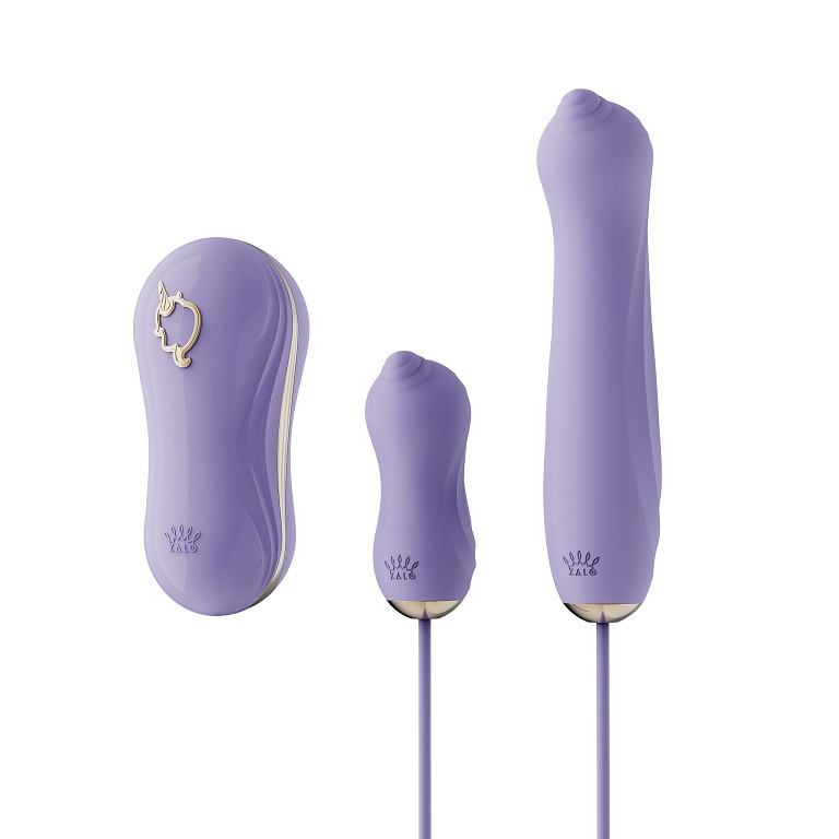Zalo Unicorn APP Massager Set - Berry Violet