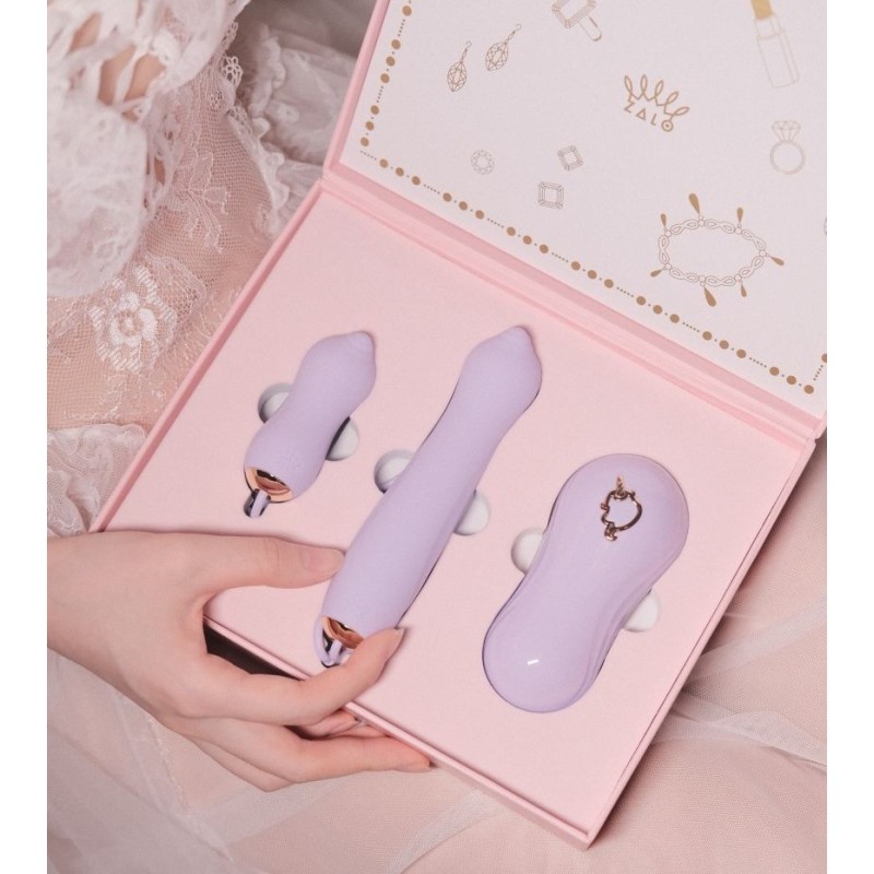Zalo Unicorn APP Massager Set - Berry Violet