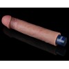 Lovetoy 9" Real Softee Vibro Dildo - Brown