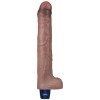 Lovetoy 10.5" Real Softee Vibro Dildo - Brown