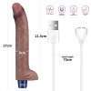Lovetoy 11" Real Softee Vibro Dildo - Brown