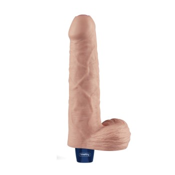 Lovetoy 9" Real Softee Vibro Dildo - Flesh