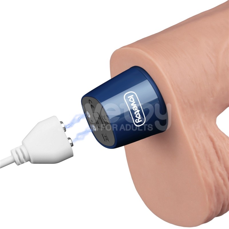 Lovetoy 9" Real Softee Vibro Dildo - Flesh