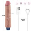 Lovetoy 9.5" Real Softee Vibro Dildo - Flesh