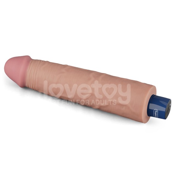 Lovetoy 9.5" Real Softee Vibro Dildo - Flesh