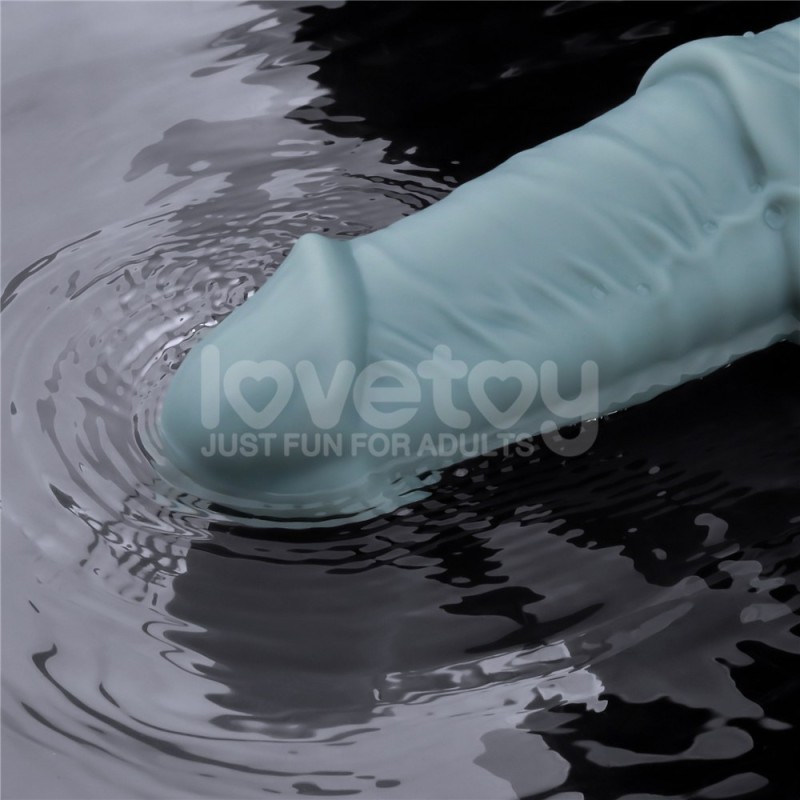 Lovetoy 11" Thrusting Vibro Dildo - Blue