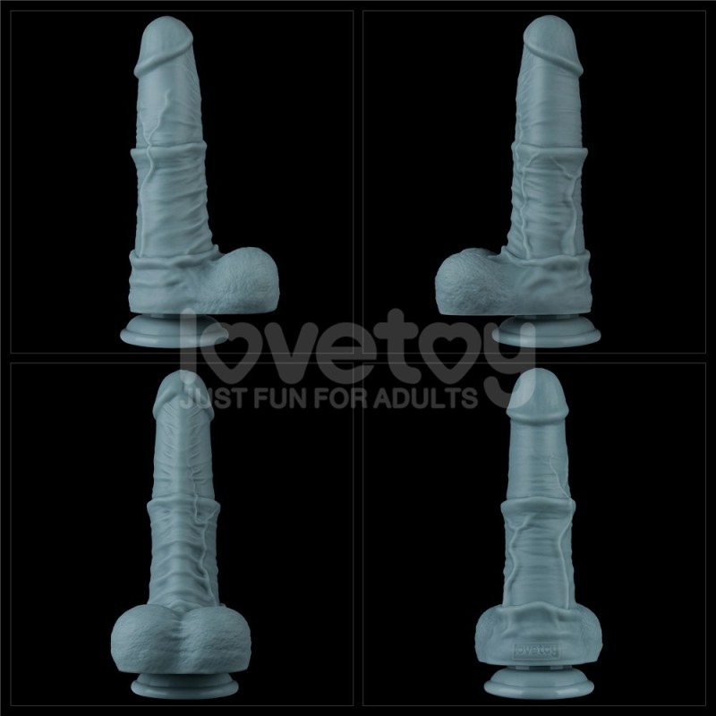 Lovetoy 11" Thrusting Vibro Dildo - Blue