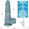 Lovetoy 11" Thrusting Vibro Dildo - Blue