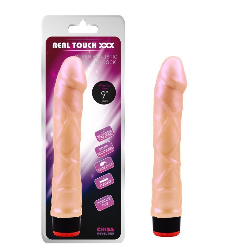 Chisa 9" Vibe Cock Diam 4 cm - Flesh