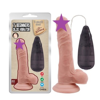 Chisa 7" Beginners Vibro Dildo - Skin