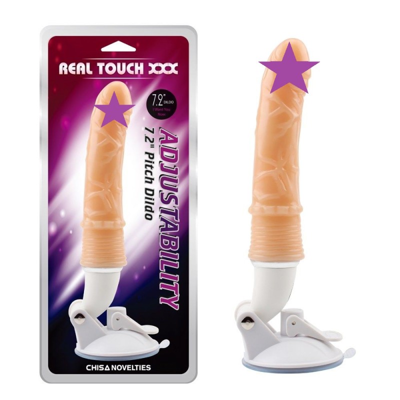 Chisa Adjustability Pitch Dildo 7.2" - Flesh