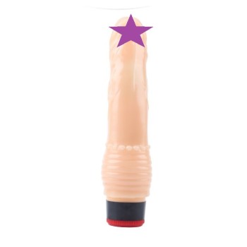 Chisa 7.6″ Vibe Cock TPE- Flesh