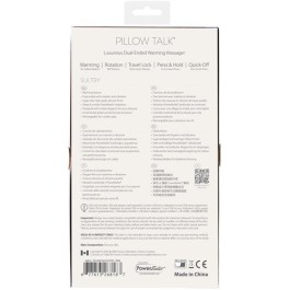 Pillow Talk Sultry Rotating Wand - Pink