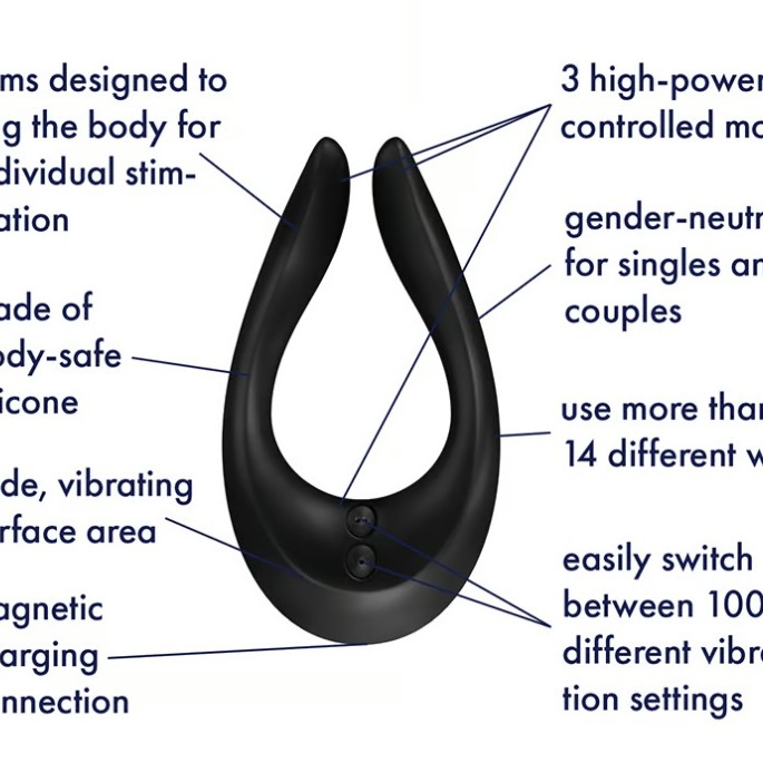 Satisfyer Endless Joy Multi-Use Vibrator - Black