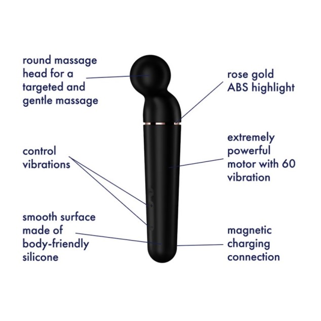 Satisfyer Planet Wand-er Massager - Black