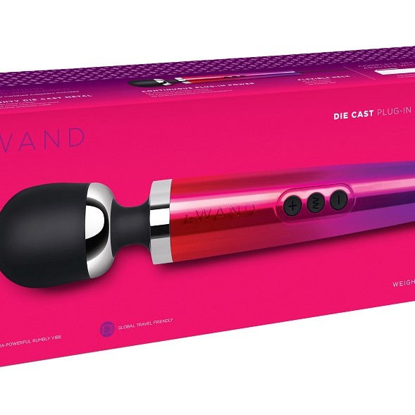Le Wand Die Cast Plug-In Massager - Rainbow